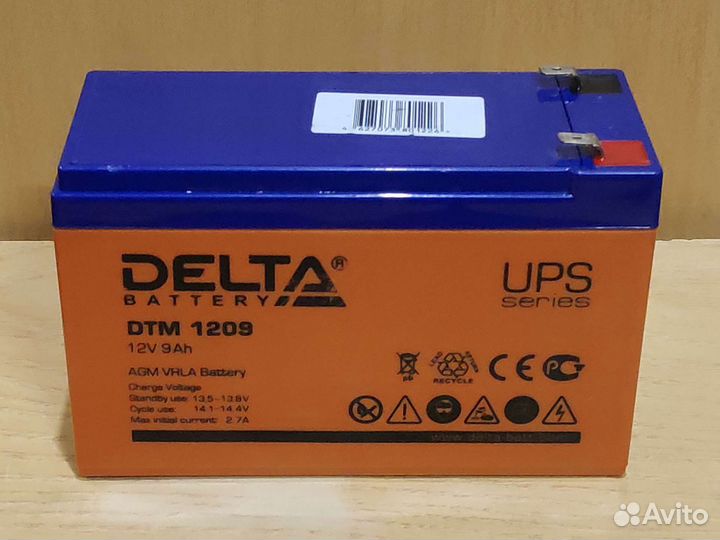 Аккумулятор 12V 9Ah