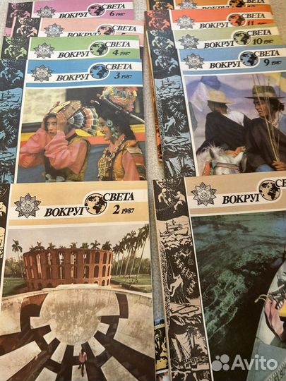 Журнал «Вокруг света« комплект 1987г