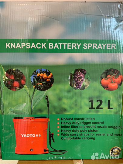 Аккумуляторный опрыскиватель распылитель yaoto