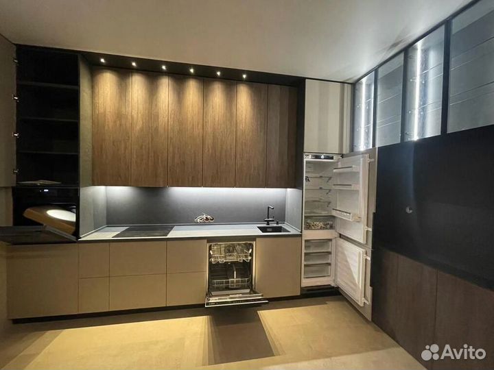 Кухни прямые современный дизайн на заказ