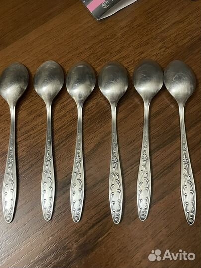Набор чайных ложек мельхиор СССР 6шт