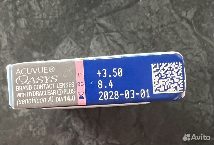 Линзы acuvue oasys +3,5 2-х недельные