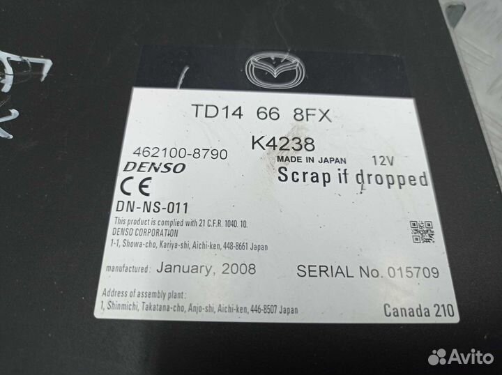 Блок навигации Mazda CX-9 1 TB TD14668FX