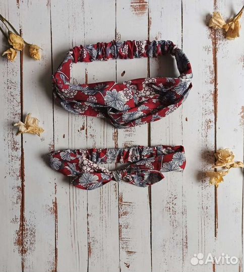 Парные повязки для мамы и дочки (2 расцветки)