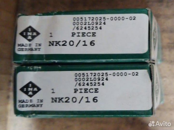 Подшипник NK20/16 INA