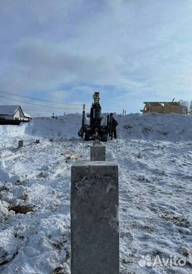 Фундамент жб сваи, свайный фундамент