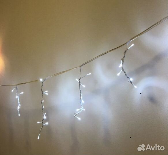 Гирлянда уличная бахрома 6, 12 метров