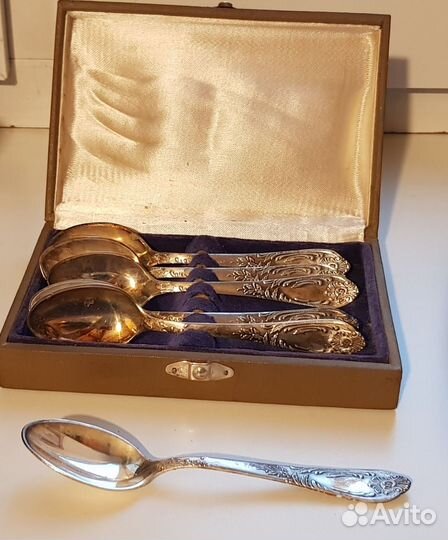 Ложки чайные мельхиор СССР 6 шт