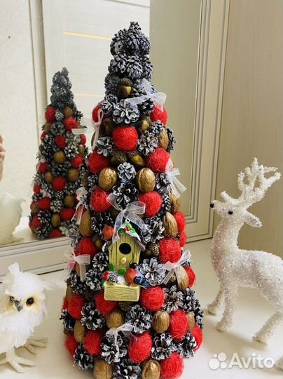 Новогодняя поделка елочка или эко ель для декора