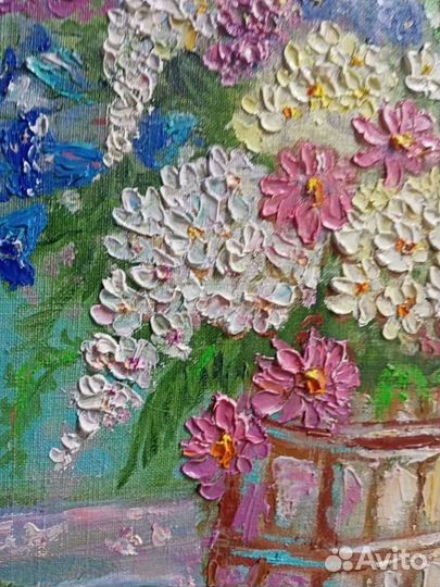 Картина маслом букет