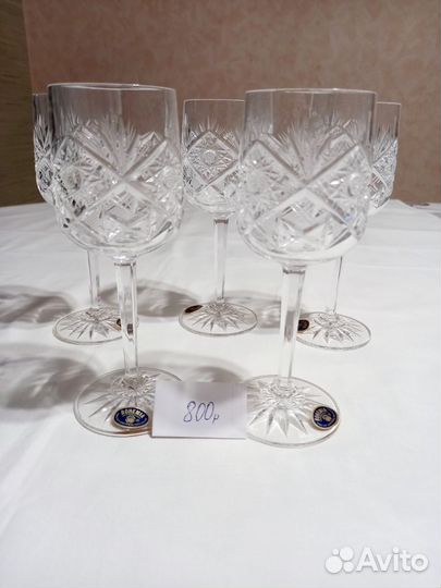 Хрустальные фужеры бокалы СССР