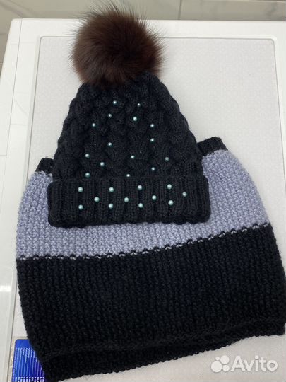 Шапка и снуд женские