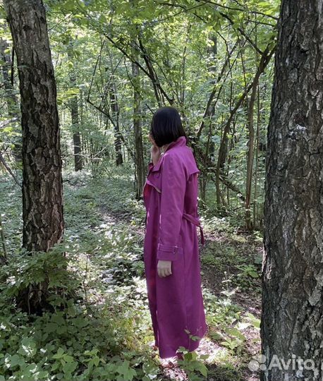 Пальто тренч плащ 8fridays фуксия