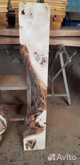 Заготовки под стол реку из капового горного тополя