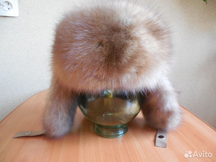 Шапка из меха соболя р.54