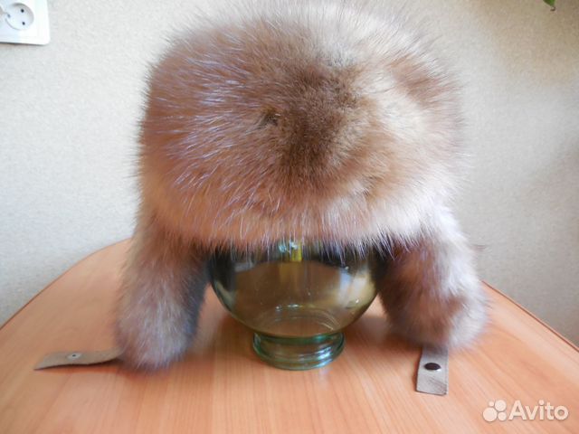 Шапка из меха соболя р.54