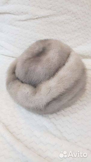 Шапка из голубой норки Русский Мех