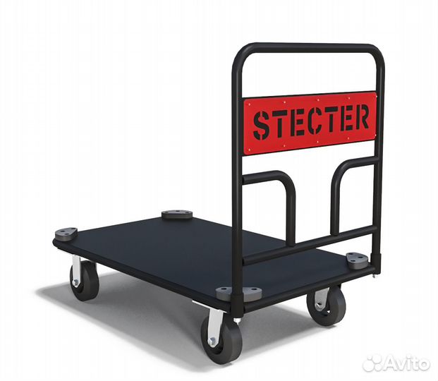 Тележка для спортивного инвентаря, чёрный