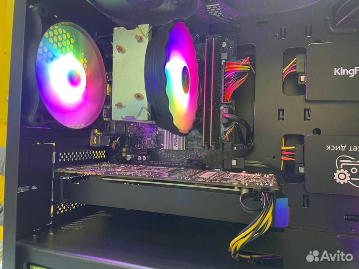 Игровой Пк i3-10100F/GTX 1070/16Gb/SSD 256+512Gb