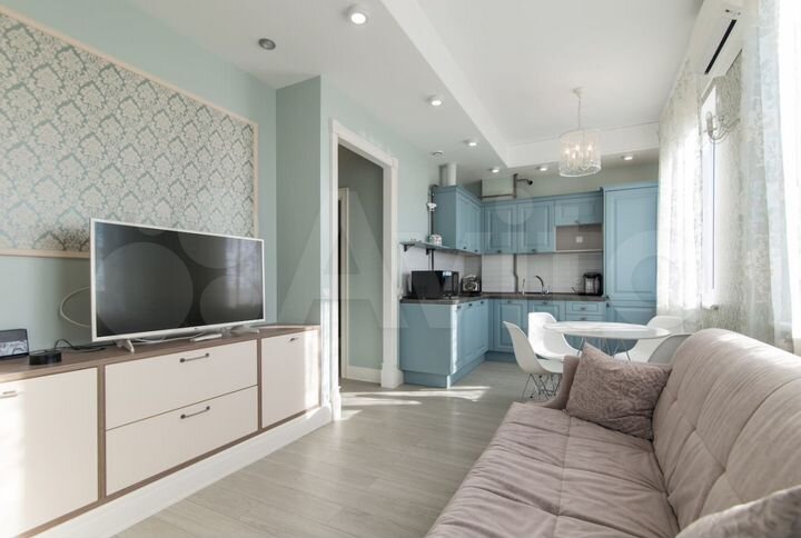 1-к. квартира, 50,9 м², 6/8 эт.