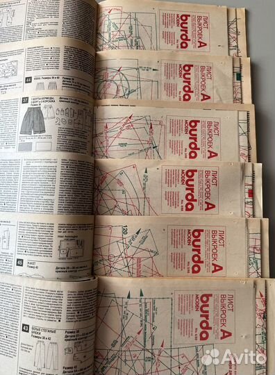 Журналы Burda moden 1988 год