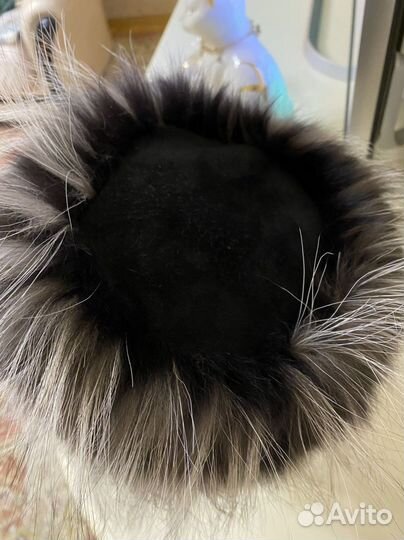 Шапка из чернобурки женская