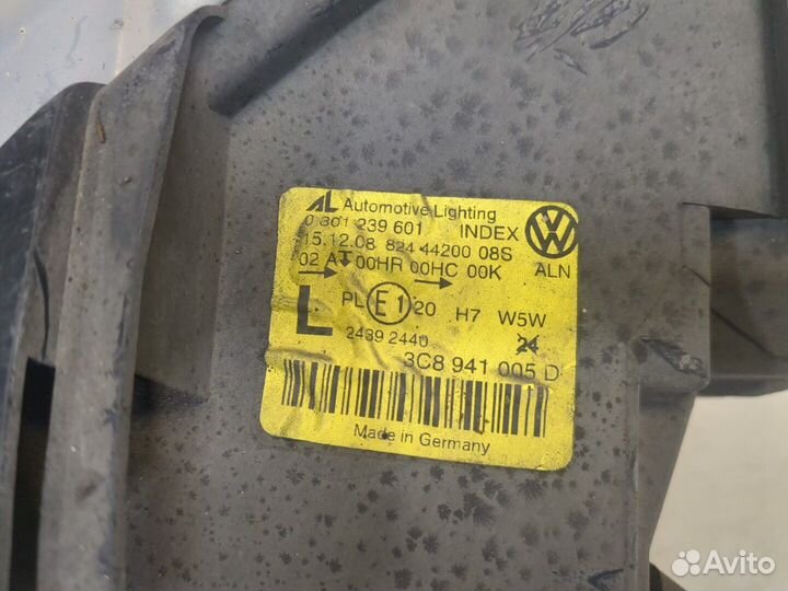 Фара (передняя) левая Volkswagen Passat CC, 2009