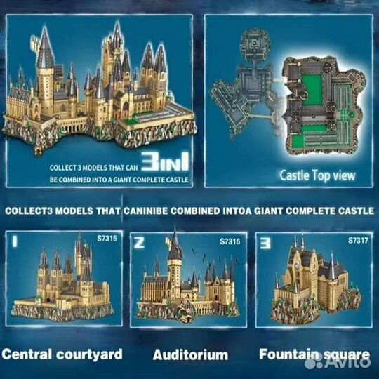 Конструктор Хогвартс Гарри Поттер лего аналог