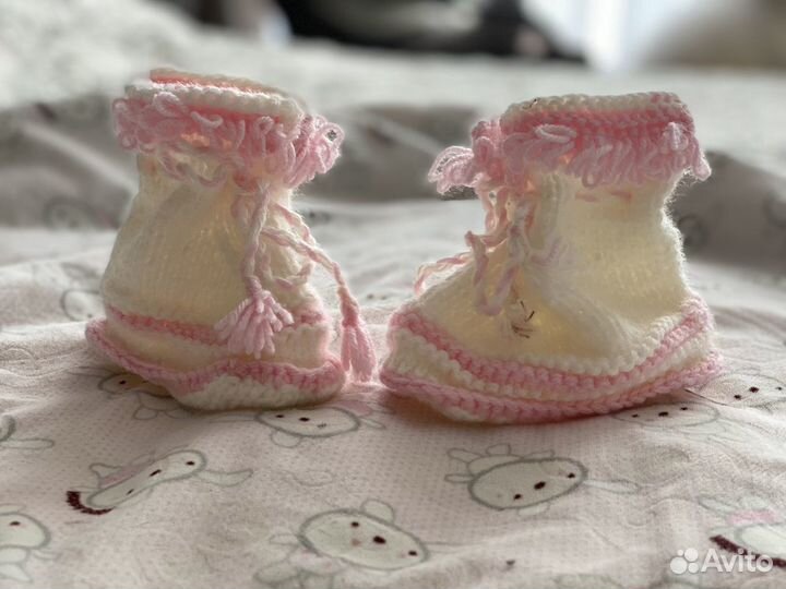 Пинетки вязанные