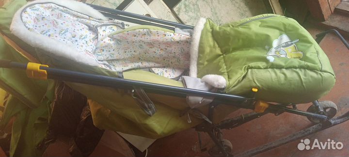 Детские санки коляска бу