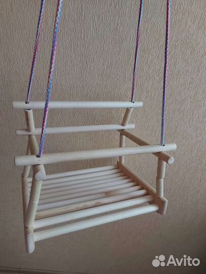 Качели детские деревянные