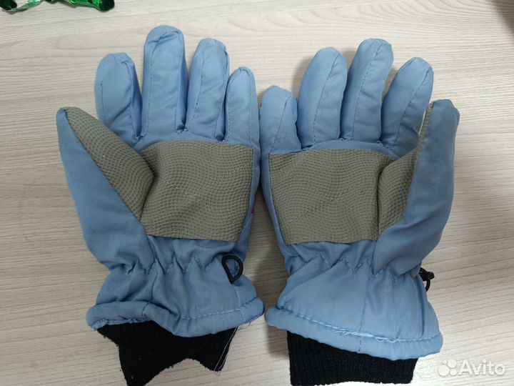 Детские зимние краги перчатки теплые