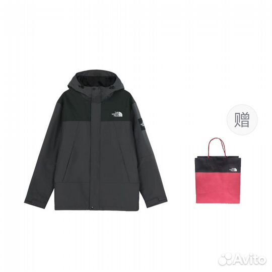 THE north face Windbreaker Jackets Men Dark Gray (XL)(65)