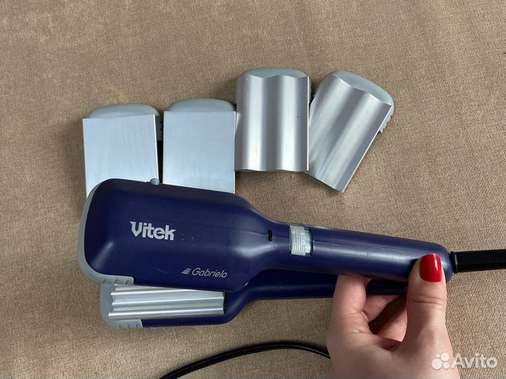 Утюжок стайлер для волос Vitek с насадками