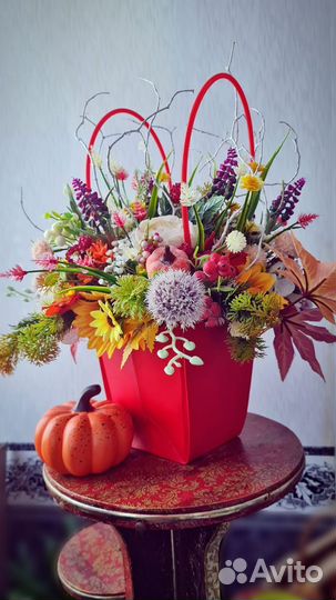 Композиция осенний букет