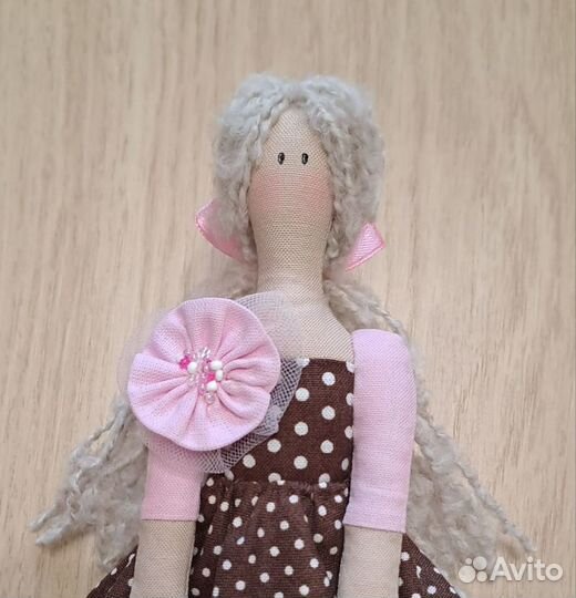 Текстильная интерьерная кукла Тильда