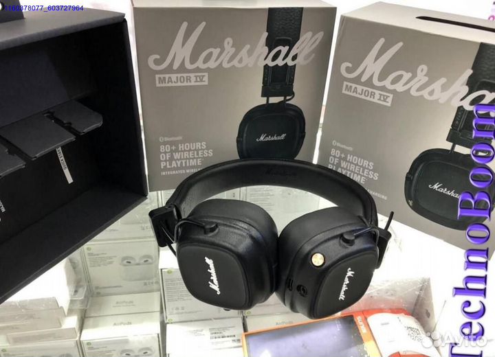 Беспроводные наушники Marshall Major 4 чёрные