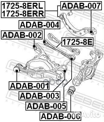 Сайлентблок рычага audi A4 00-08/seat exeo 09