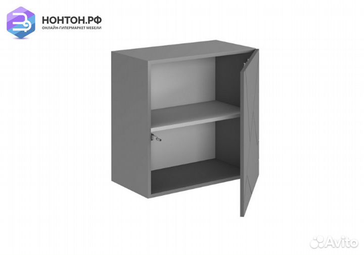 Шкаф навесной Гранж шн-002 серый шифер / матовый г