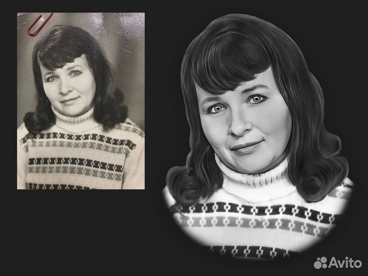 Ретушь фотографий на памятник / реставрация фото