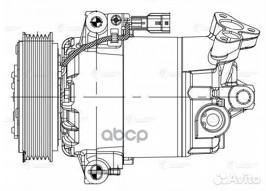 Компрессор кондиц. для а/м Nissan Qashqai (06)