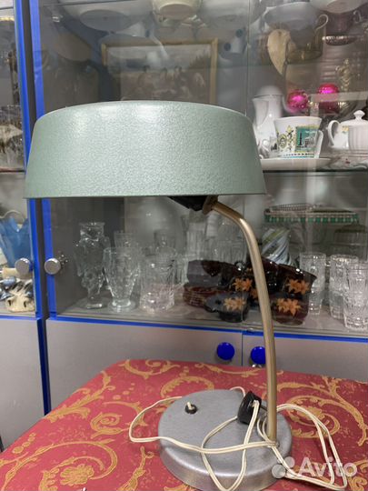Лампа настольная СССР металлическая