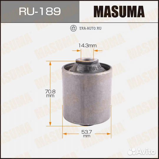 Masuma RU-189 Сайлентблок задн. продол. тяги