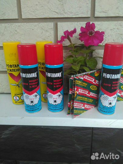 Средства от комаров, клещей, спепней