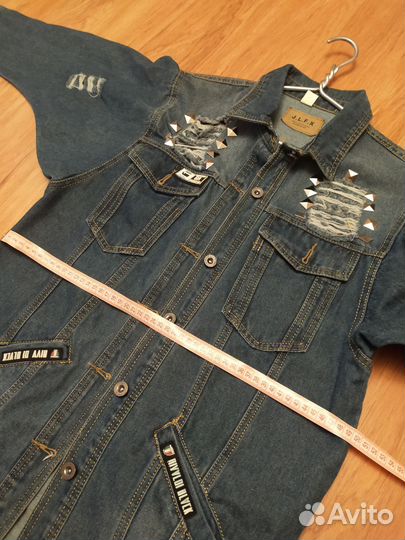 Джинсовый кардиган на девочку подростка