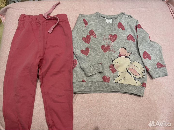 Вещи пакетом на девочку 92 98 zara hm