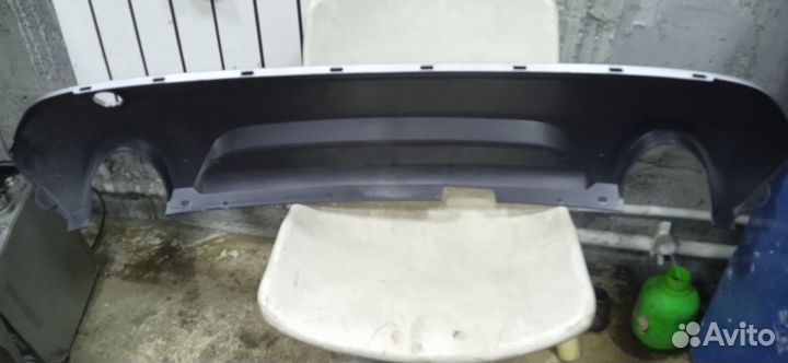 Накладка заднего бампера нижняя Silver / ford Kuga