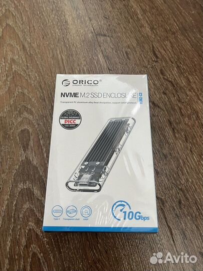Внешний корпус для ssd. Orico NVMe M. 2