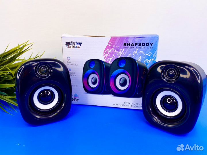 Колонки Smartbuy компьютерные с подсветкой