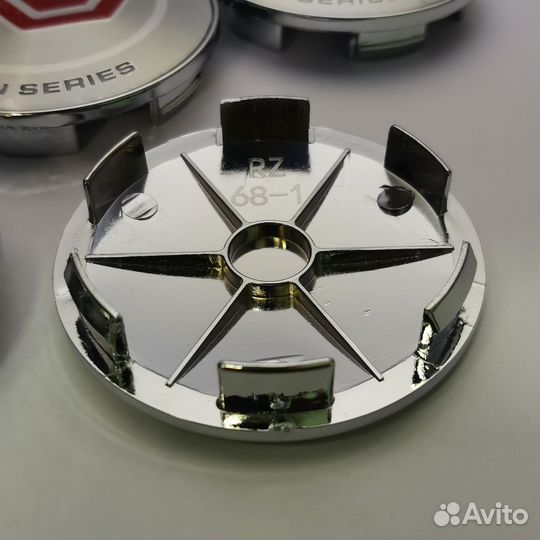 4шт колпаки Vossen Precision Series 68мм, серебро